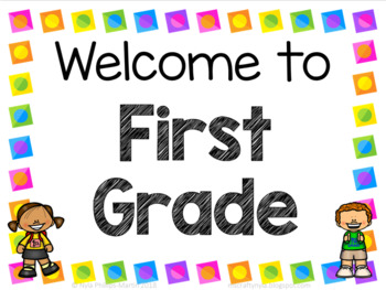 welcome to 1st grade sign